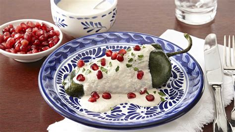 Receta de los chiles en nogada