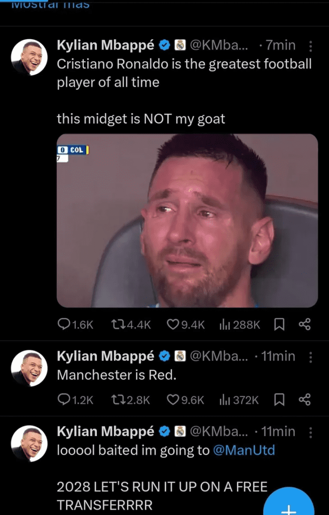 Hackean a Mbappé