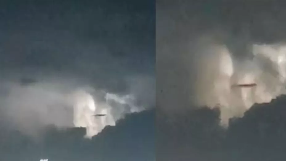 Misterioso OVNI aparece en Coronango durante tormenta eléctrica