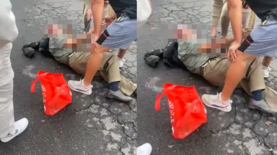 Adulto mayor es atropellado tras bajar del camión en Puebla; chofer no lo esperó
