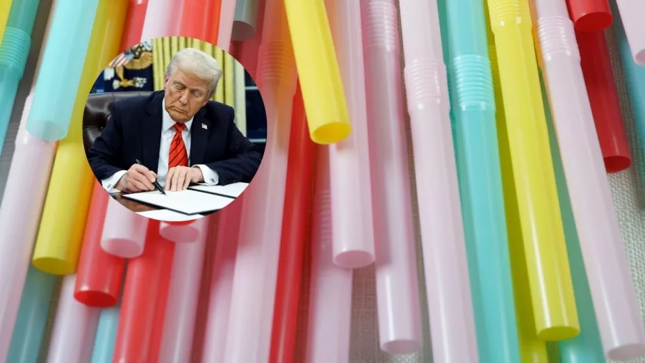 Trump firma orden ejecutiva para regresar los popotes