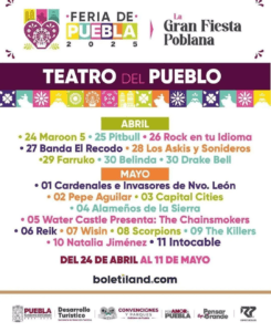 Feria de Puebla 2025: The Killers, Scorpions, Maroon 5