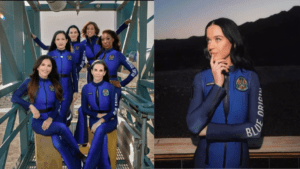 Katy Perry hace historia como parte de la primera tripulación femenina de turismo espacial con Blue Origin