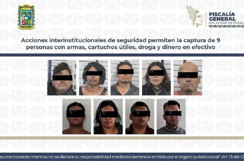 Detienen a nueve personas por presunta relación con cuerpos hallados en Los Fuertes de Puebla