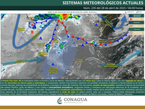 Frente frío 40 traerá fuertes vientos, torbellinos y calor extremo en México