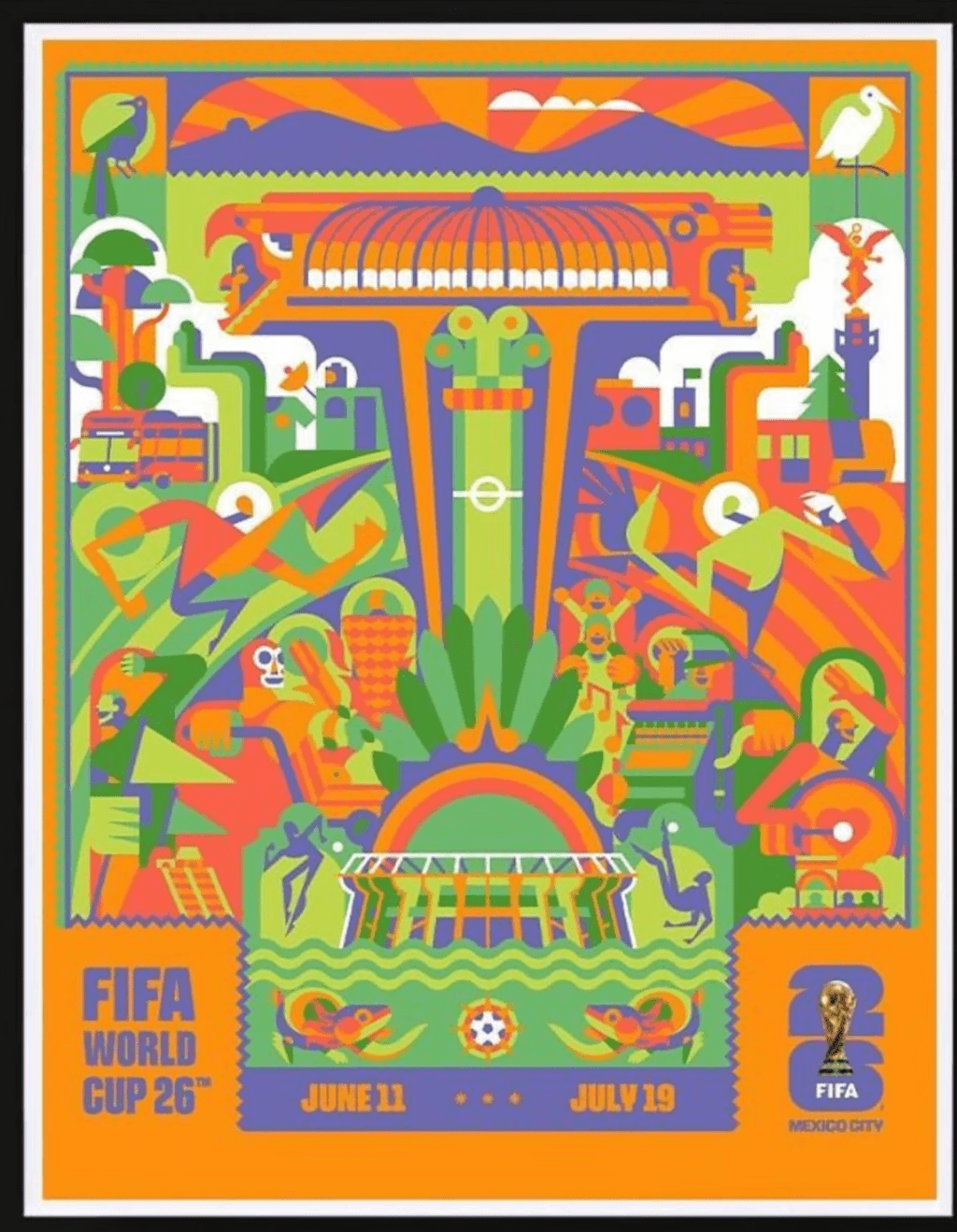 CDMX presenta el espectacular póster del Mundial 2026: estos son los símbolos que lo hacen único