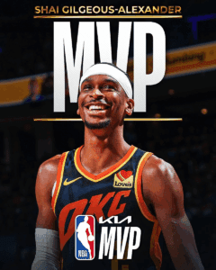 Shai Gilgeous-Alexander se corona MVP de la NBA
