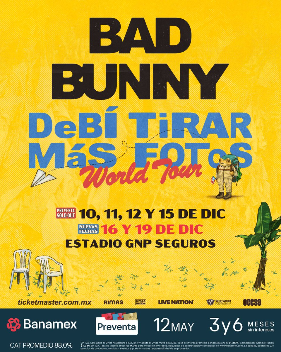 Bad Bunny suma nuevas fechas en CDMX: conoce precios
