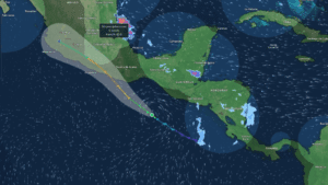 Tormenta tropical “Erick” se fortalece en el Pacífico