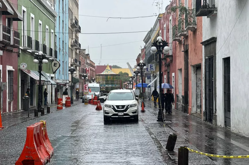 ¡Precaución! Cierres viales en el Centro Histórico de Puebla