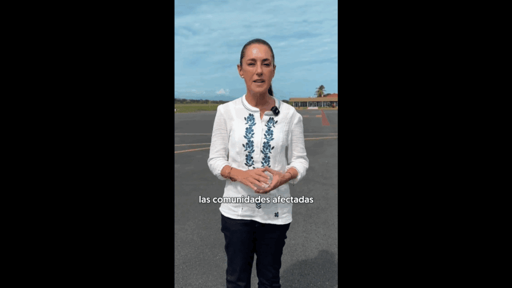 Claudia Sheinbaum visita Corralero, Oaxaca