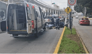 Accidente en Bulevar Hermanos Serdán