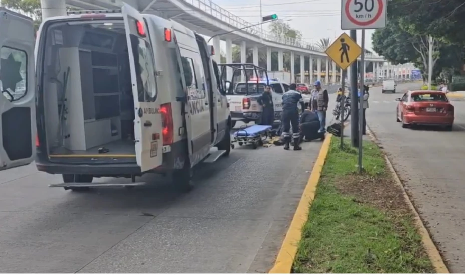 Accidente en Bulevar Hermanos Serdán