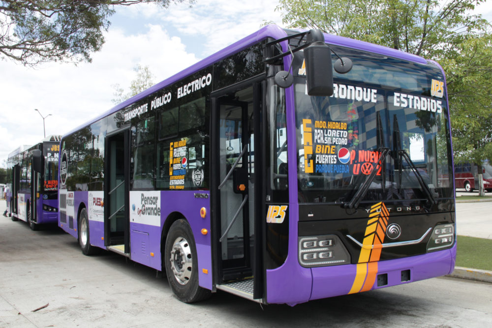 Ya circulan nuevos autobuses 100% eléctricos en Puebla