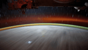 Destello azul sobre el Pacífico: la foto de la NASA