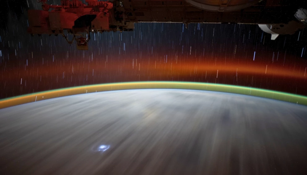 Destello azul sobre el Pacífico: la foto de la NASA