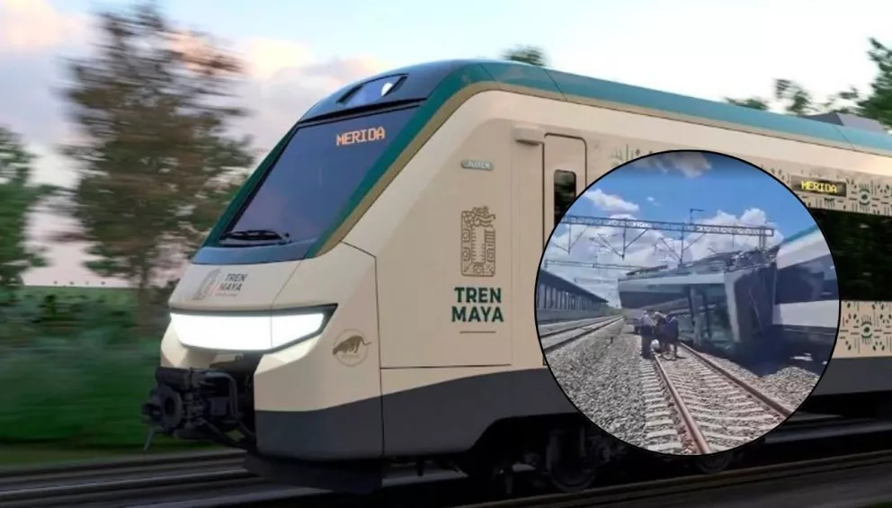 Se descarrila convoy del Tren Maya en tramo Mérida-Cancún