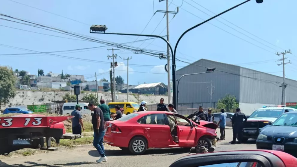 Fuerte accidente en la carretera federal Puebla-Tlaxcala